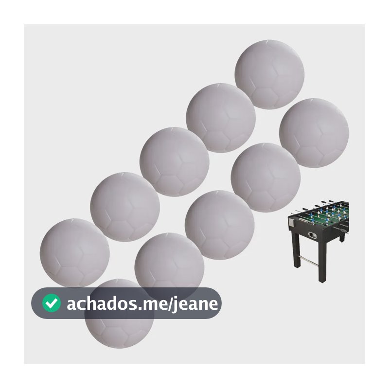 Bola De Pebolim 10 Bolinhas Pebolim Toto Pacal Futebol Mesa Bola Branca