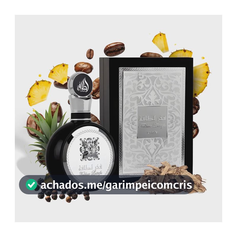 Perfume Árabe Fakhar Black Lattafa Masc Edp 100ml