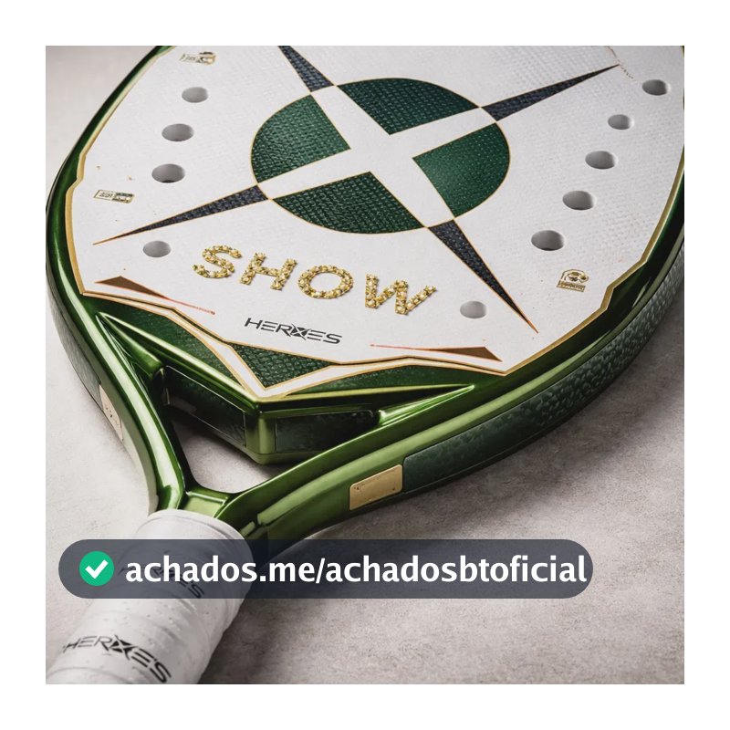 Raquete Heroe's Show 2025 - Edição Limitada Branco E Verde