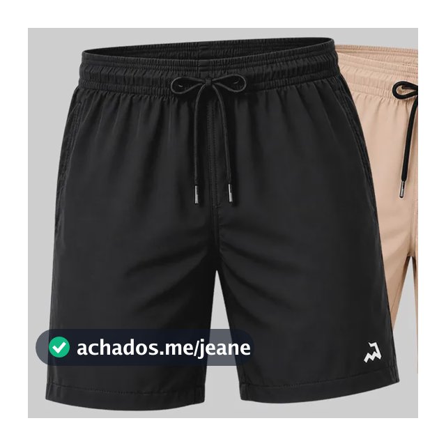 Kit 2 Bermuda Masculina Tactel Com Elastano Shorts Academia