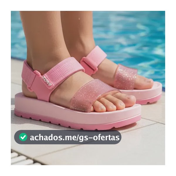 Sandalia Papete Infantil Zaxy Moderninha Confortável Macia