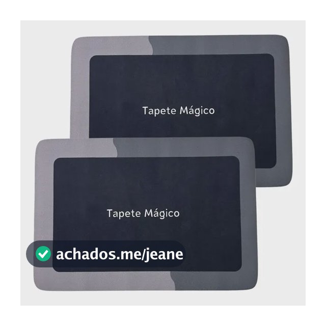 Kit 2 Tapete Banheiro Antiderrapante Absorvente Magico