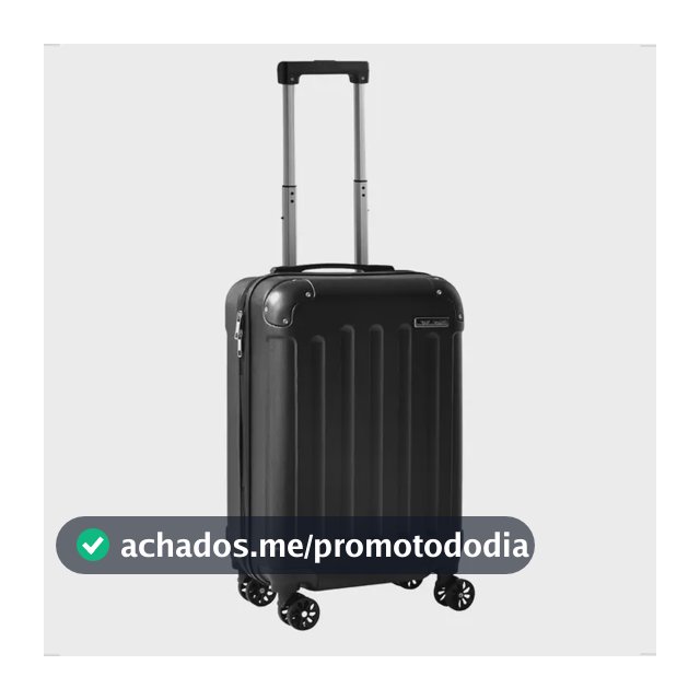 Mala De Viagem Bordo Mão Pequena 10kg Abs Cadeado 360