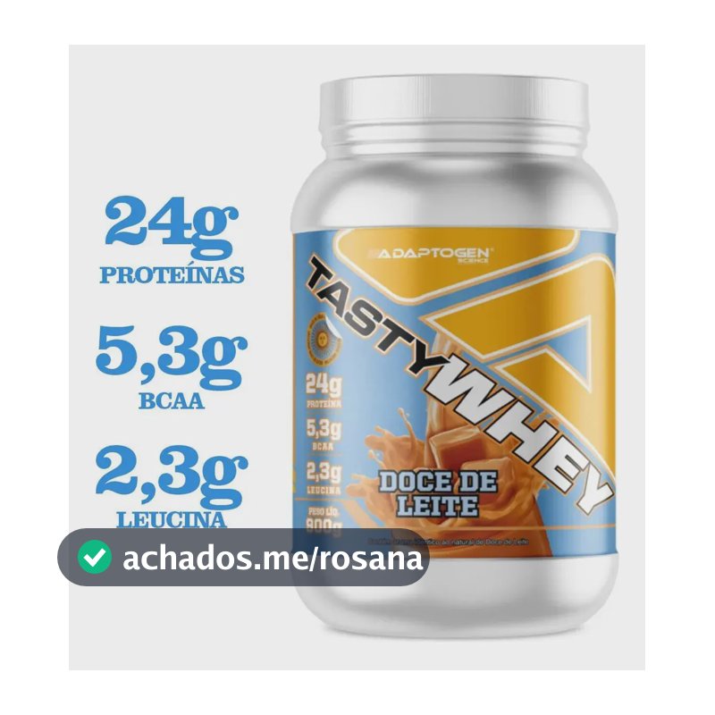 Proteína Adaptogen Science Tasty Whey Gourmet em pó sabor Doce de leite x 900g