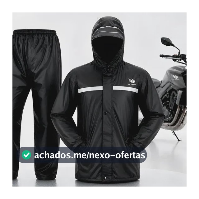Conjunto Capa De Chuva Impermeável Para Motoqueiro Reforçada