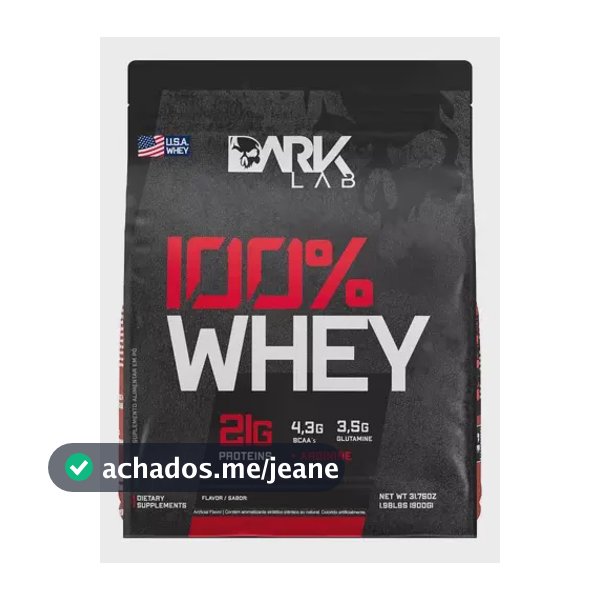 Whey Protein Concentrado 100% 900g Refil Dark Lab Sabor Cookies