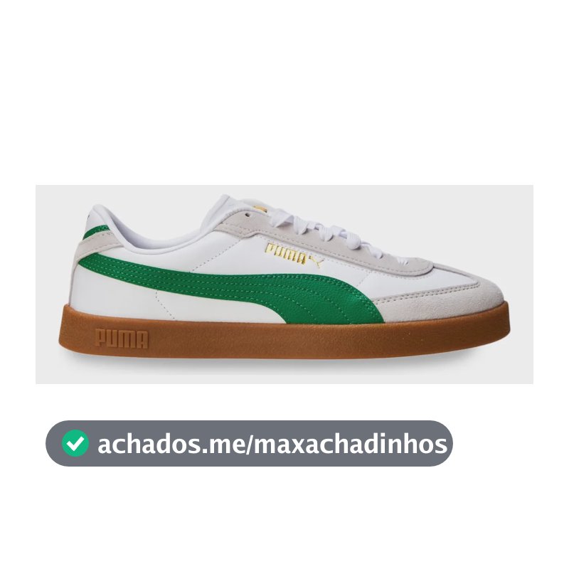Sem Gênero Tênis Puma Club Ii Era Unissex 397447 Branco/verde Geométrico 41 Br