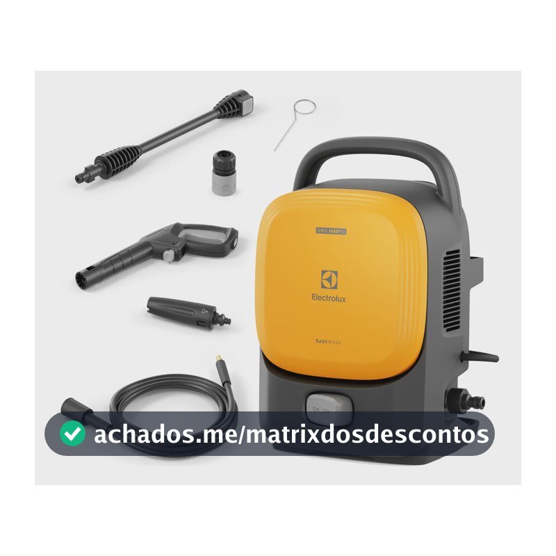Lavadora de Alta Pressão Electrolux 1650PSI 1400W de Potência com Engate Rápido EasyWash Lava Jato Lava Car QWS1650