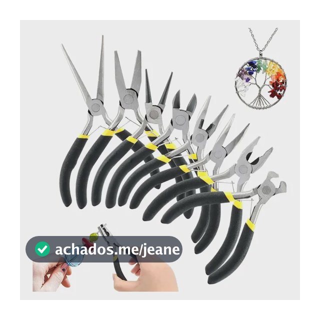 Kit 8 Alicates Anti Estática Eletrônica Bijuteria Diy Artes