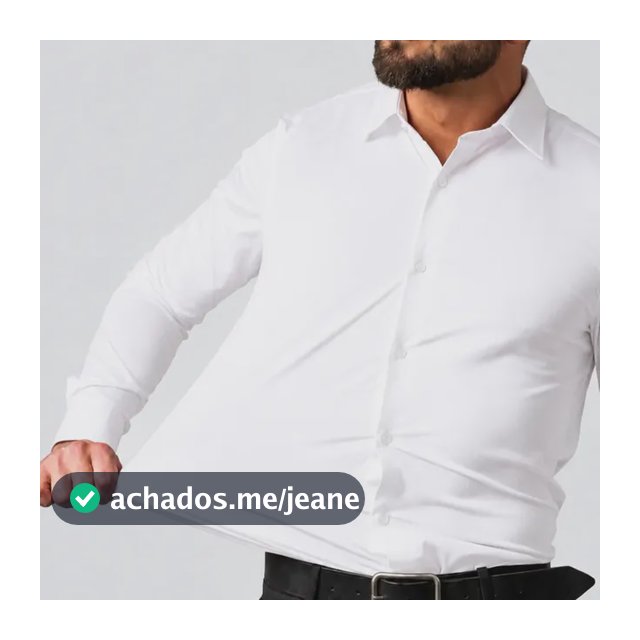 Camisa Social Masculina Slim Com Elastano Premium Stretch