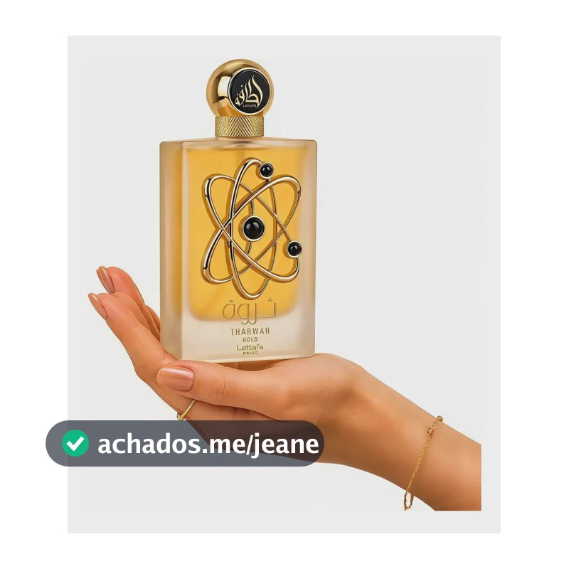 Perfume Árabe Tharwah Gold Lattafa 100ml Feminino Original