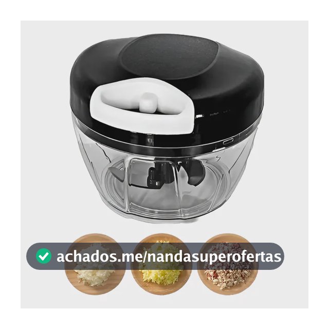 Mini Processador E Triturador De Alimentos Alho Cebola 500ml