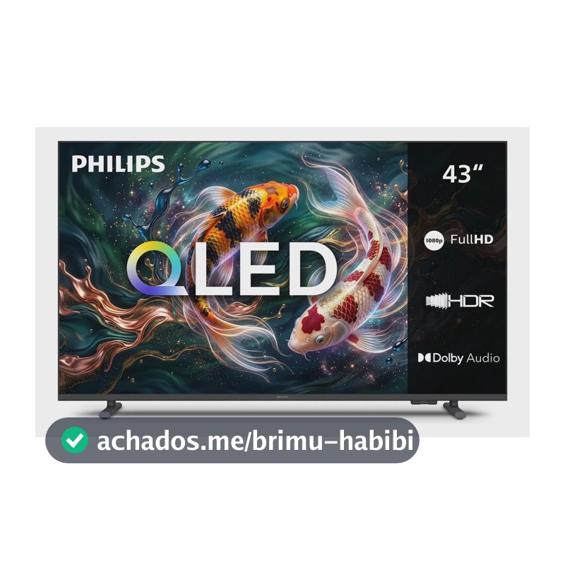 Smart TV Philips 43 polegadas QLED Full HD Wi-Fi HDR10 Dolby Áudio 43PGQ6921/78