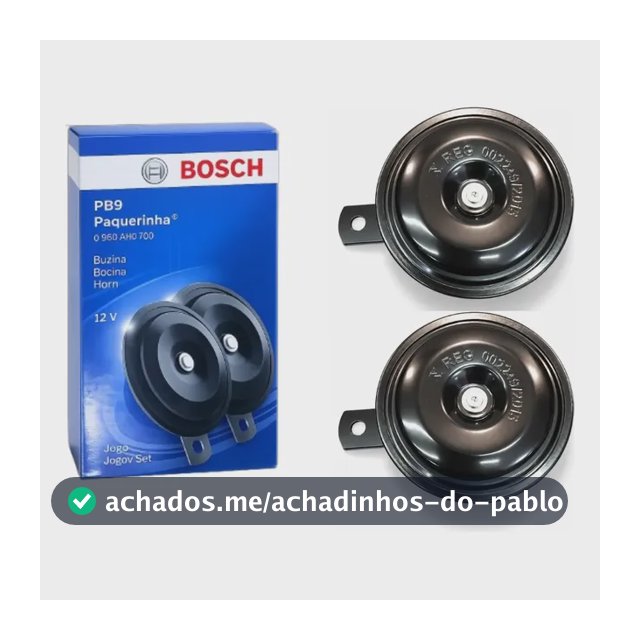 Par Buzina Pb9 12v Bosch Original Grave Agudo Bibi Universal