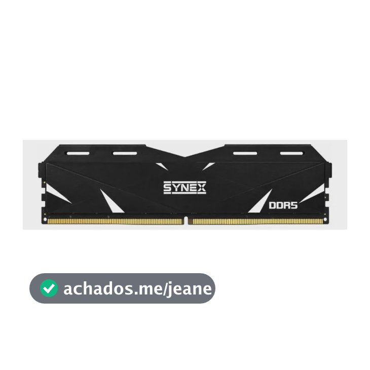 Memória Ram Synex  Ddr5 8gb 5600mhz  Udimm Black