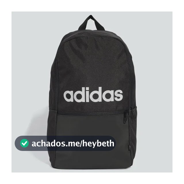 Mochila Esportiva Classic Daily adidas Preto Liso