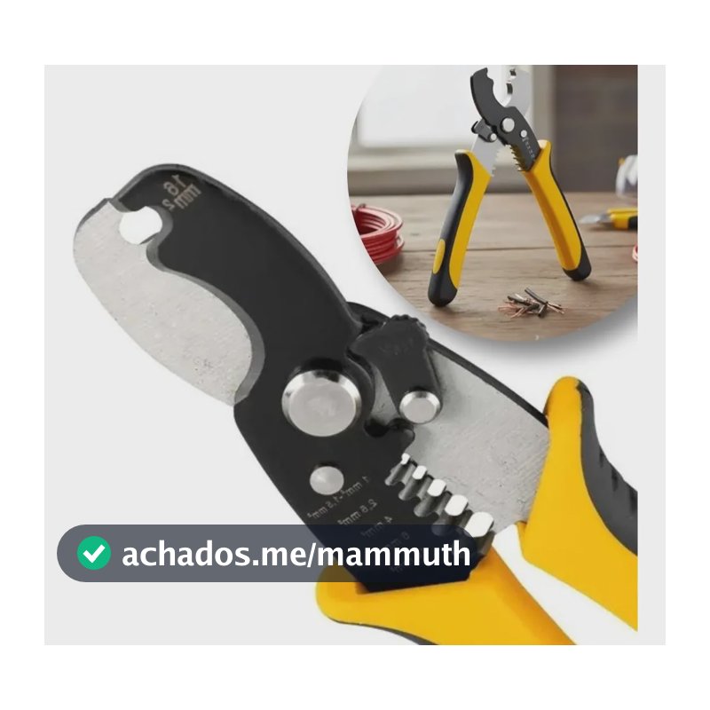 Alicate De Corte E Desencapador Profissional De Fios
