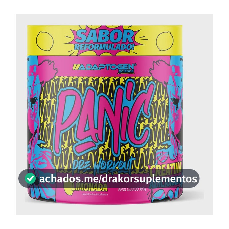 Panic Pré Treino 300g Adaptogen Limonada