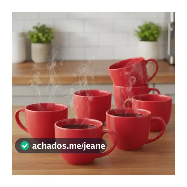 Kit 10 Xícaras De Chá Acrílica Resistente Escritório Cozinha