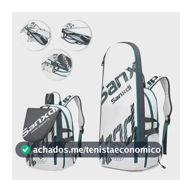 Mochila Bolsa 50l Raqueteira Capa Raquete Tenis Impermeável
