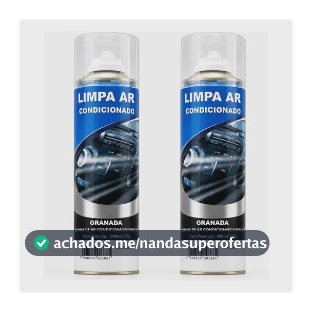 Kit C/ 2 Limpa Ar Condicionado Carro Higienizador Ar Spray