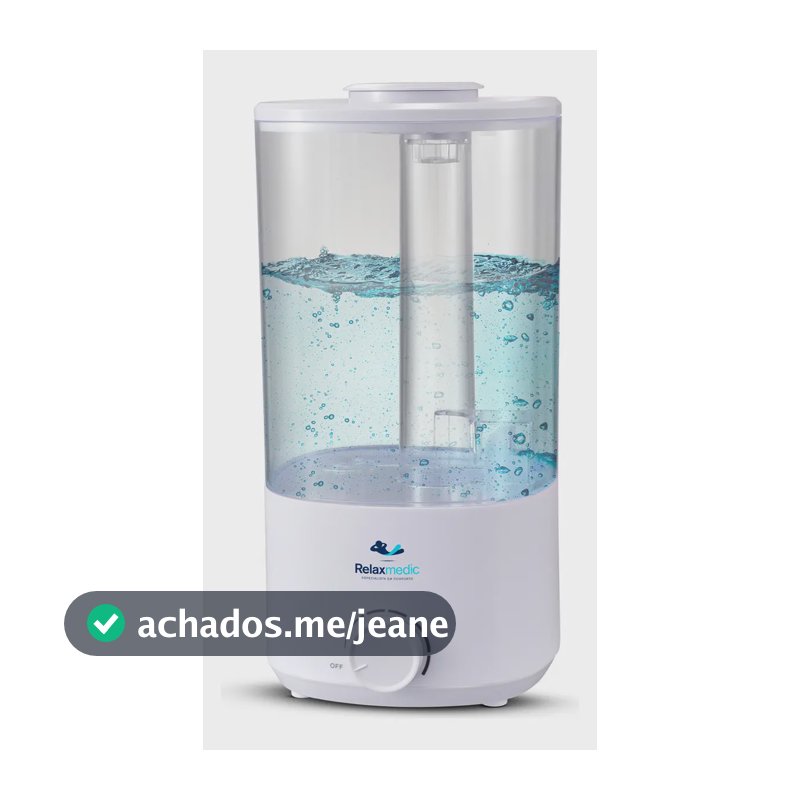 Umidificador Ayro 3l Com Névoa Contínua Relaxmedic Branco