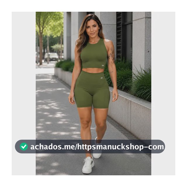 Conjunto Bermuda Feminino Academia Blackout Zero Transparenc