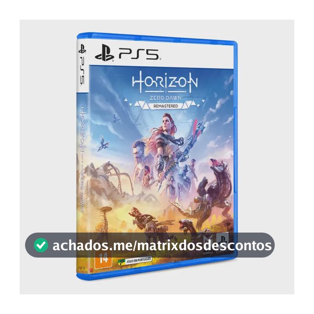 Jogo Ps5 Horizon Zero Dawn Remastered Edition Mídia Física Português