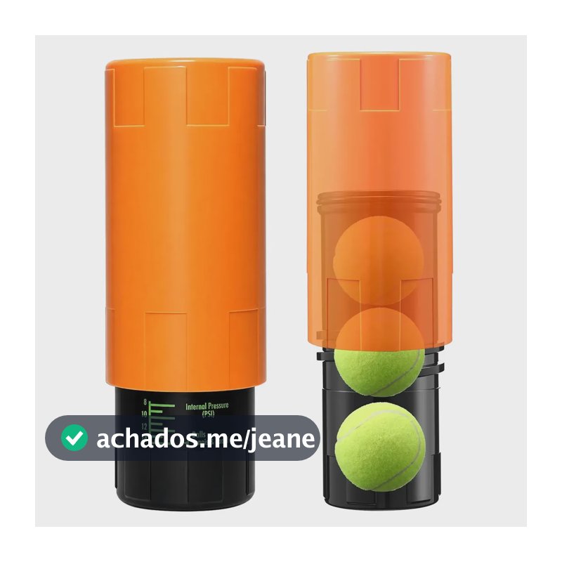 Protetor Da Bola Do Tênis Pressurizador Tennis Padel Bolinha Cor Laranja CELYON