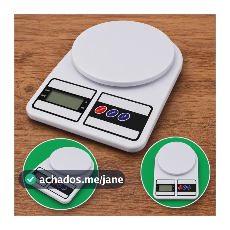Balança Digital Eletrônica 10kg Precisão 1g com Função Tara