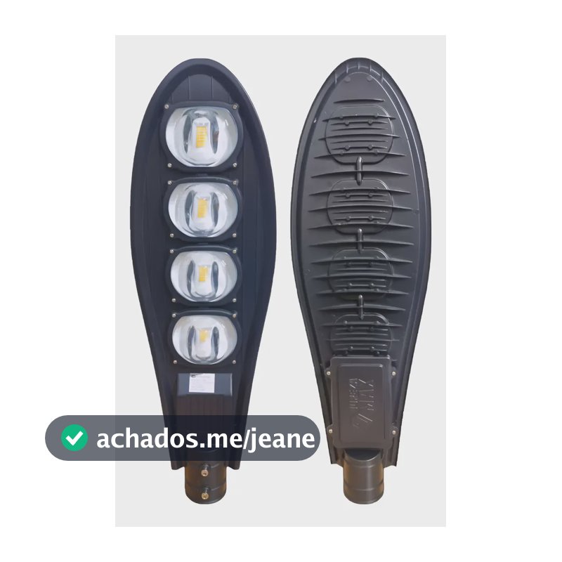 Luminárias Branco Quente Poste 200w Bivolt Pública/praça/rua 127/220v Preto Branco-quente