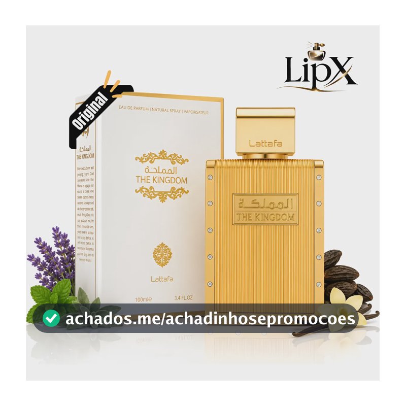 Perfume Arabe The Kingdom Lattafa Eau De Parfum 100ml Com Nf