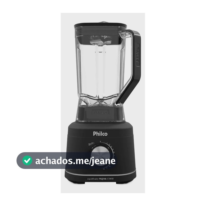 Liquidificador Philco PLQ14A 1300W 12 Velocidades 2,7L Preto