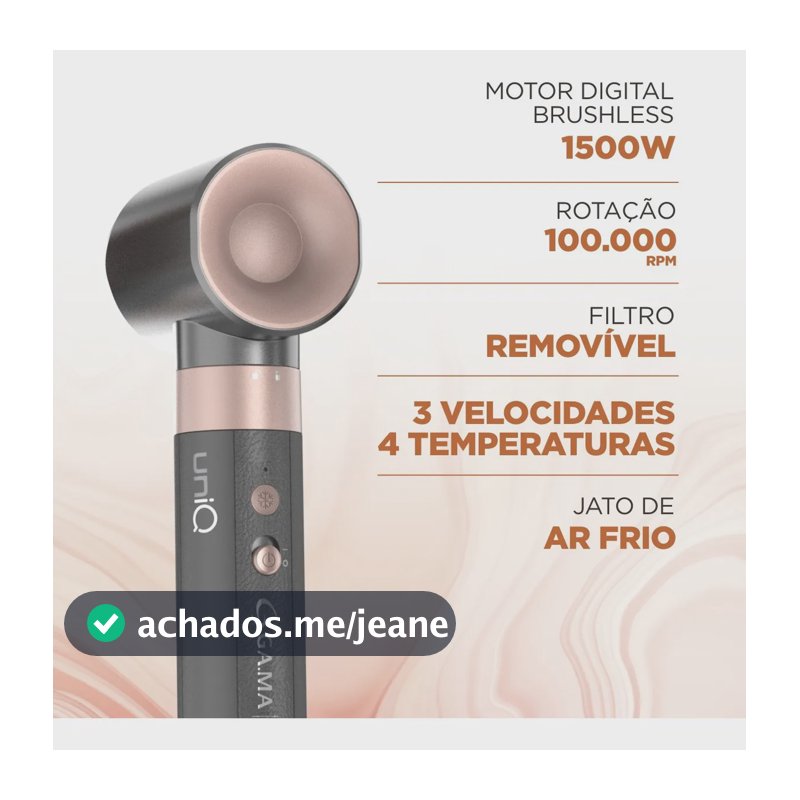Modelador Ga.ma Uniq Aura 4 Em 1 Cinza/rose