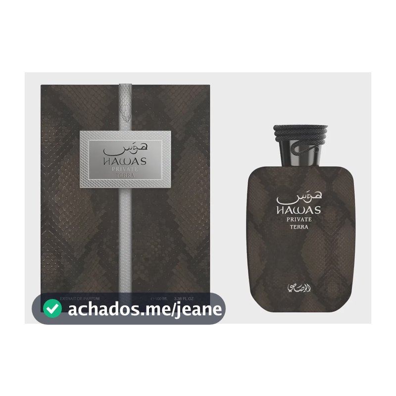 Perfume Rasasi Hawas Private Terra Edp 100ml Árabe