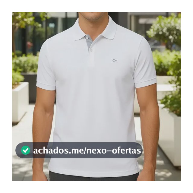Camisa Gola Polo Social Masculina Slim Algodão Casual Ogochi