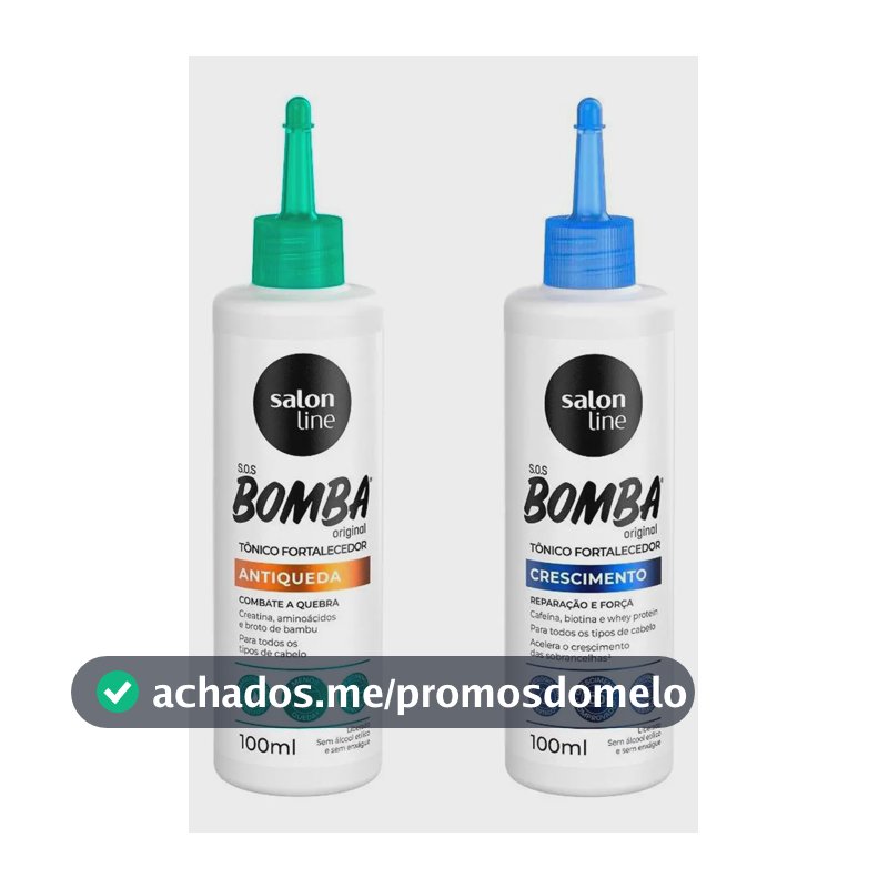 Kit 2 Tônicos Sos Bomba Antiqueda + Crescimeno Salon Line