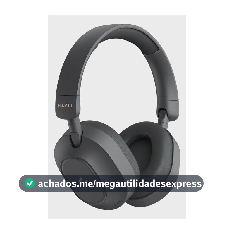 Headphone Havit H668bt Anc Híbrido Bluetooth 5.4 Bateria 80h Preto