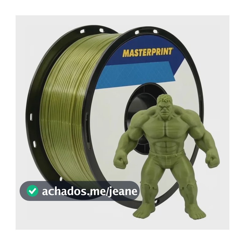 Filamento 3d Masterprint Petg 1.75mm 1kg Alta Resistência Verde Oliva