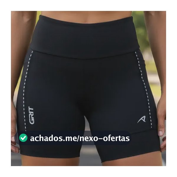 Bermuda Corrida Authen Grit Bossa 15cm Compressão 3 Bolsos