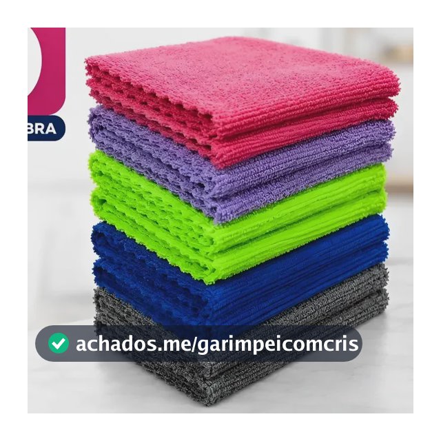 Kit 10 Panos Microfibra Alta Absorção Multiuso Não Risca  Sortido