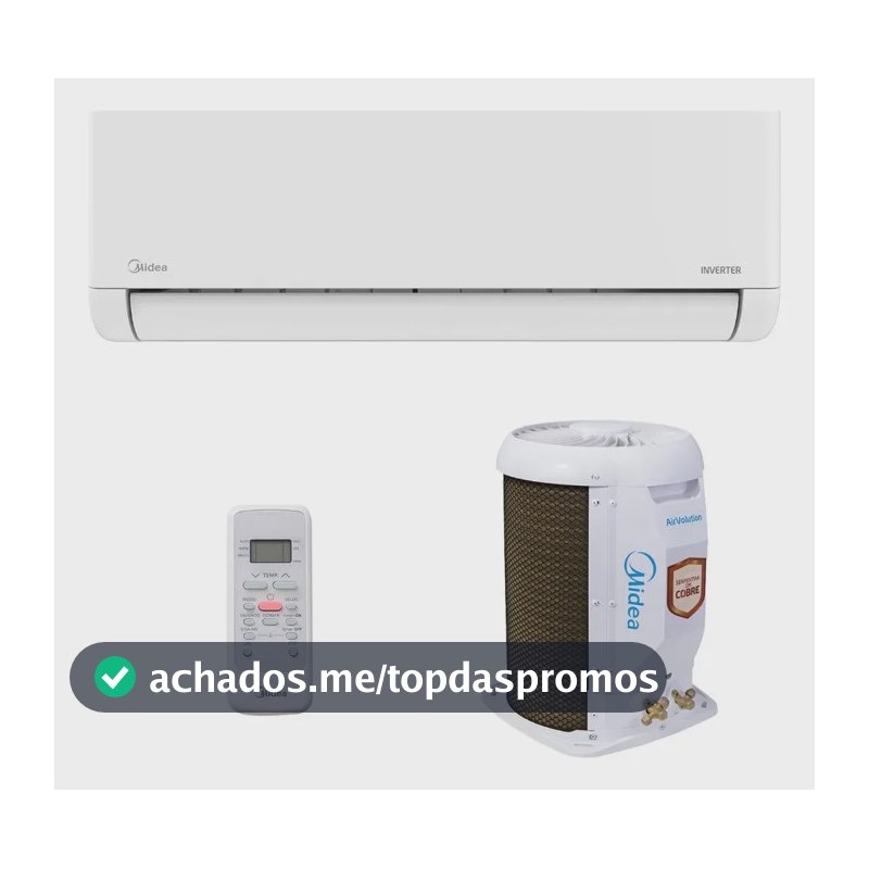 Ar Split Inverter 12000 Midea Airvolution Lite Frio 38TBVCA12M5 42EBVCA12M5