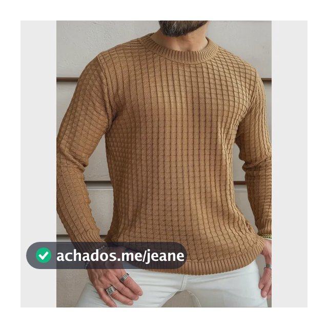 Blusa De Frio Suéter Masculino Lã Tricot