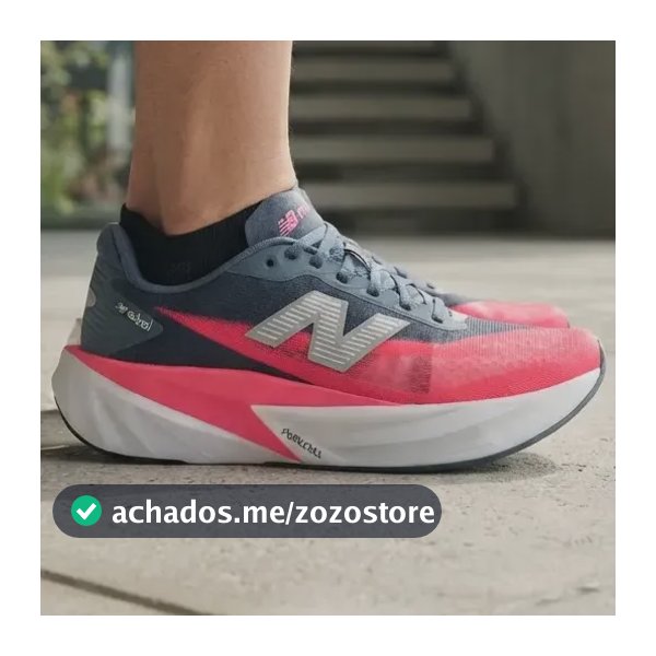 Tenis New Balance Fuelcell Rebel V5 Corrida Performance Marinho/rosa 34 Br