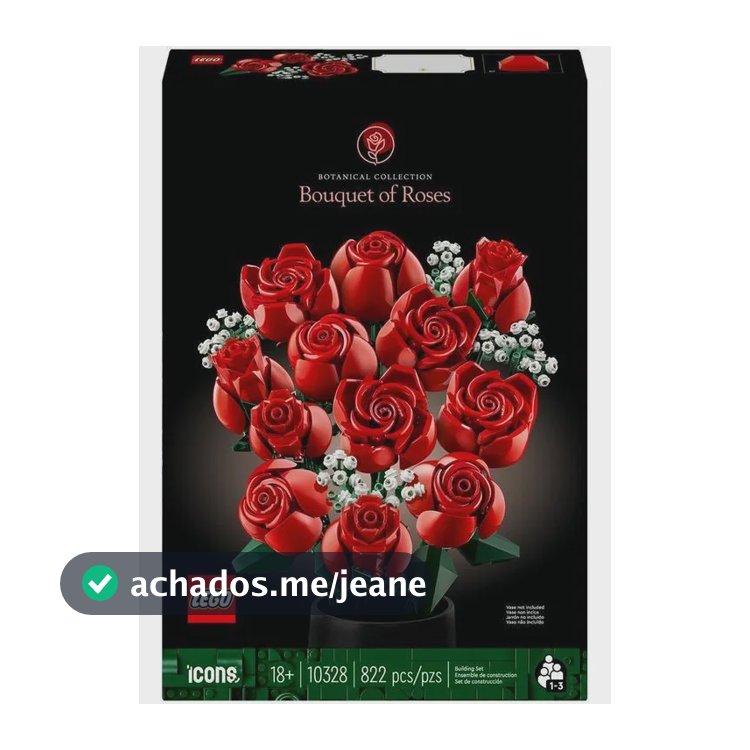 Lego Icons Buquê De Rosas 10328 822 Peças  822
