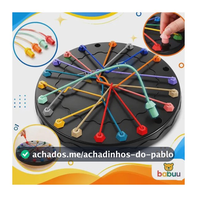 Jogo Desafio Desenrolar Cordas Anti Estresse Raciocínio Quebra Cabeça Babuu Brinquedos Educativos