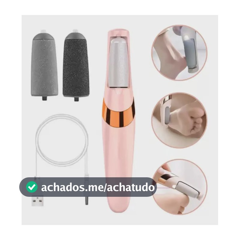 Lixadeira Elétrica Recarregável Electric Pedi Pés Calos Esfoliador