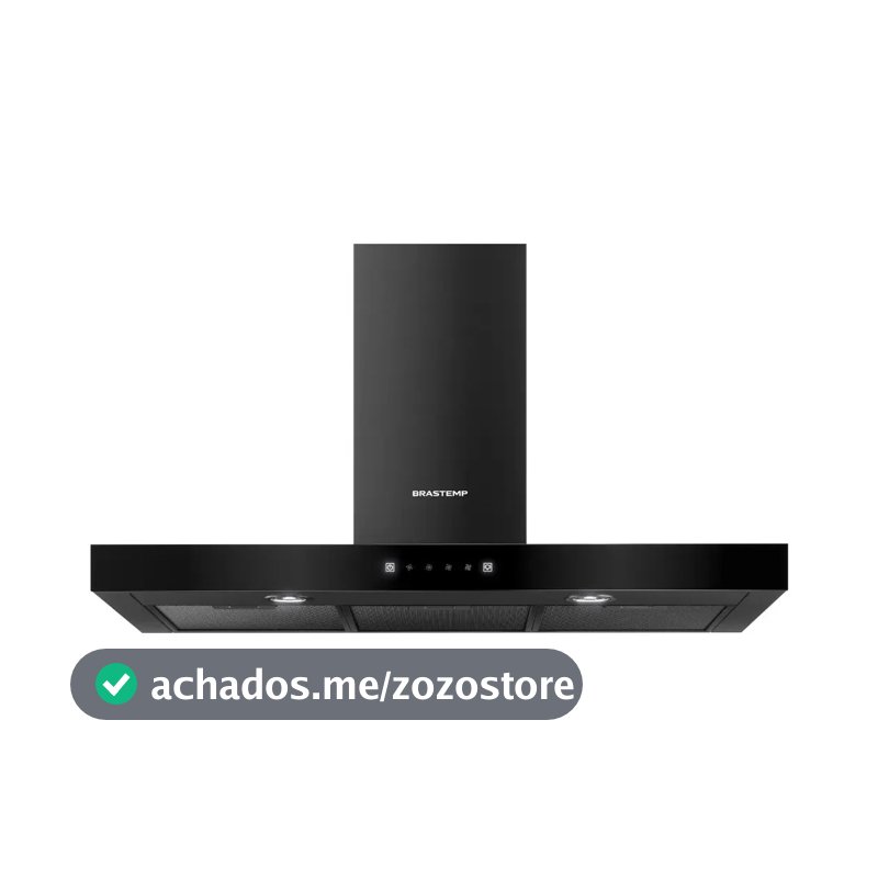 Coifa Brastemp Inox 5 E 6 Bocas Com Timer Autodesligamento Preto 127v