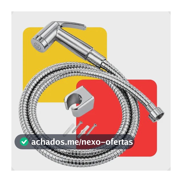 Ducha Higiênica Luxo 100% Chuveirinho Acabamento Gatilho Mangueiro Em ABS APEGASHOP