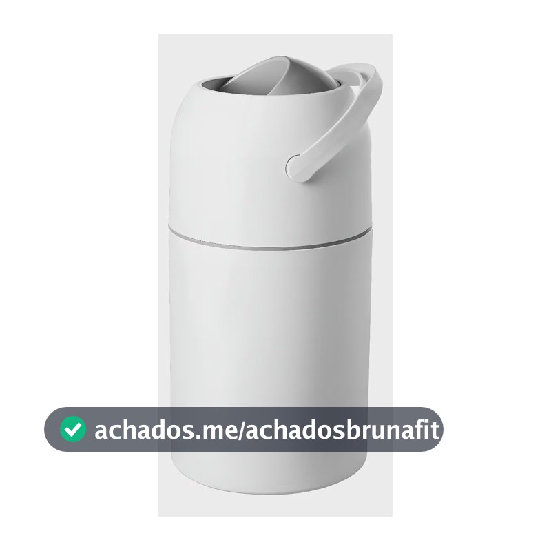 Lixeira Anti Odor Baby Mel Higiene Bebê Descarte Lixo Magico Branco
